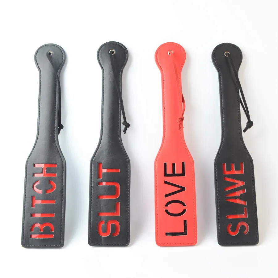 Slave Bitch Slut SM Flog Paddle Spank Paddle Beat Submissive Slave BDSM Pink Kinky Fetish Whip