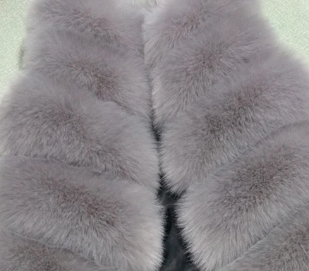 ZADORIN роскошное зимнее пальто женское длинное пальто из искусственного меха Veste Femme жилет из искусственного меха высокого размера плюс меховой жилет куртка - Цвет: Grey