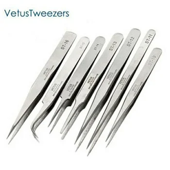 

Eyemix 1 pcs Switzerland Standard Professional Stainless Steel Angle Curved Straight Tweezers Eyelashes Extension Free Shipping