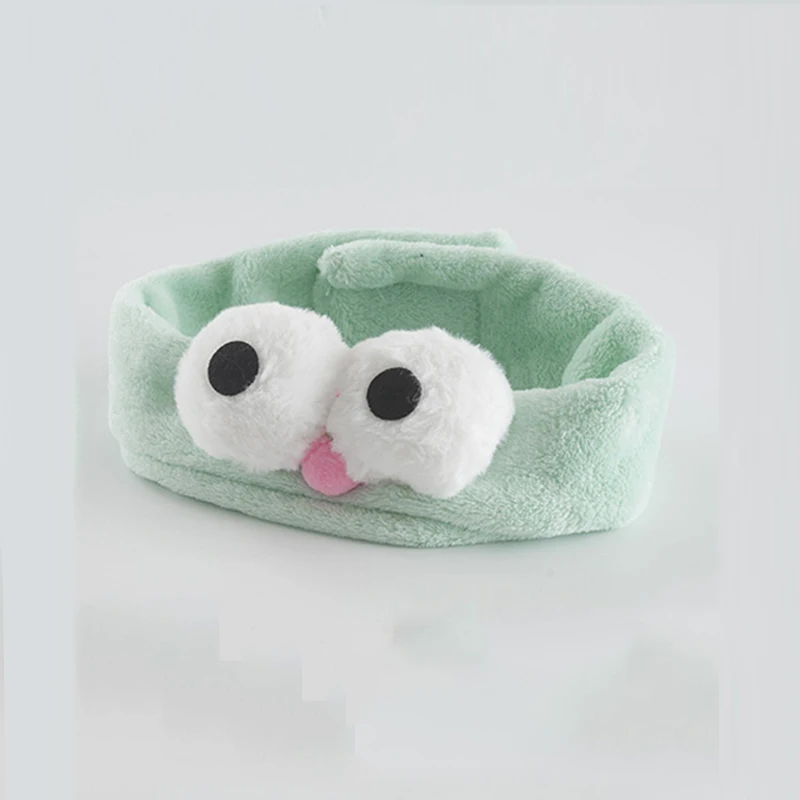 

Korea Mint Green Sesame Street Big Eyes Hair Strap Velcro Wash Headband Hair Accessories Headdress