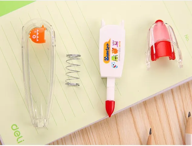 Bonito dos Desenhos Decorativo para as Crianças da Escola Fita Corretiva Papelaria Coréia Animados Kawaii Colorido Laço Diy 7 Cheap Fitas de correção