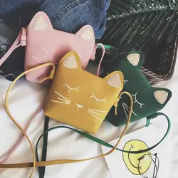 Милые плюшевые рюкзаки игрушки кошки мини сумки для девочек Курьерские сумки В стиле принцессы для детей Детские кошельки