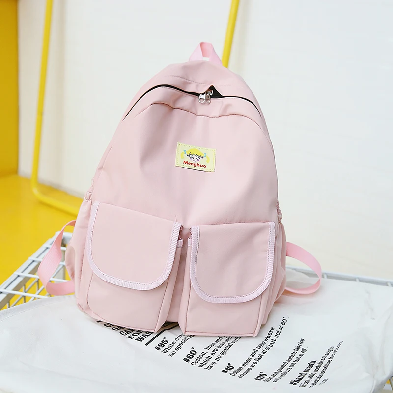 MENGHUO Women Backpacks for School Teenagers Girls Preppy Style School Bag Ladies Soft Fabric Backpack Female Book bag Mochilas (15)
