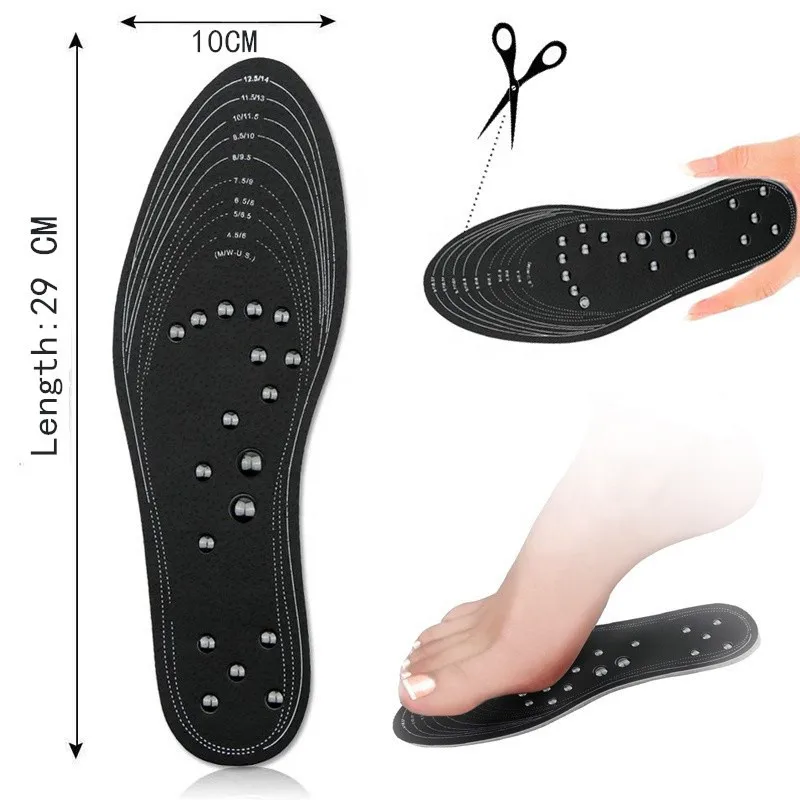 Body Magnetic Insole Care Footbed Magnetotherapy Foot Massage Magnet Therapy Foot Pain Acupuncture Points Health For Sport shoe insoles orthopedic insoles