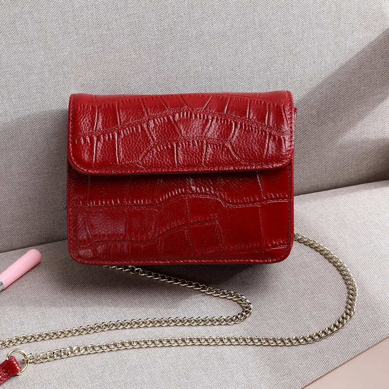 

Small Women Bags Cow leather Messenger Clutch Bags Designer Mini Shoulder Women Handbag Hot Sale Mobile Phone Bag