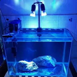 Аквариум светодиодный освещение аквариума Lampki светодиодный свет с близнецами Держатель головки лампа в форме растения для морской