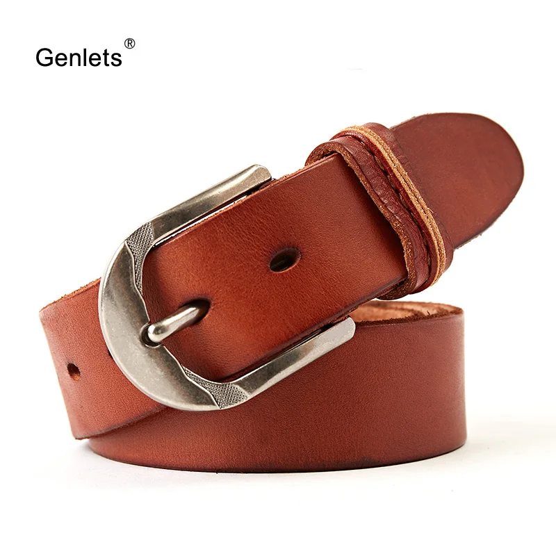 Buy men's leather belt italy cowhide genuine leather