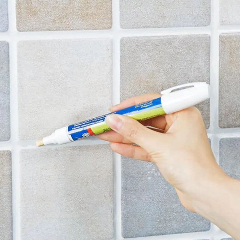 Non-toxic Permanent Grout-Aide& Tile Marker Water-resistant Odorless Ceramic Tile Repair Pen with Reversible Nib Dropshipping