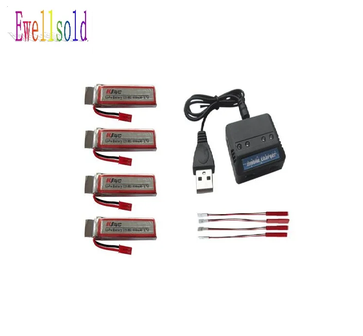 

Ewellsold S032G RC Helicopter V959 V929 U818A 2.4G RC quadcopter 3.7V 600mah Li-po battery*4pcs+4 in 1 charger box
