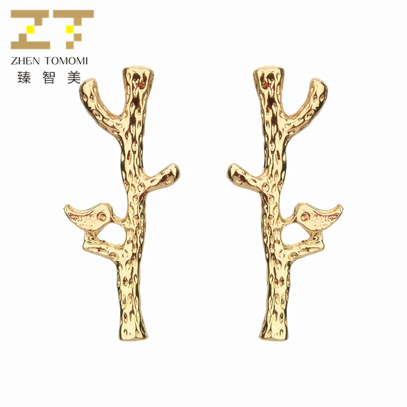 

Hot Sale Vintage Branch Earrings Pendant Statement Little Bird Dangle Drop Earrings For Women Earings Fashion Jewelry Oorbellen