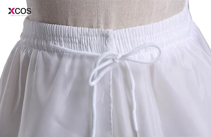 Белый 6 обруч 2 слоя Нижняя юбка для бального платья свадебное платье 120 см диаметр нижнее белье Свадебная кринолиновая аксессуары