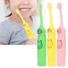Уход за полостью рта детей милая зубная щетка ультразвуковая батарея питание мягкие волосы зубная щетка гигиена полости рта