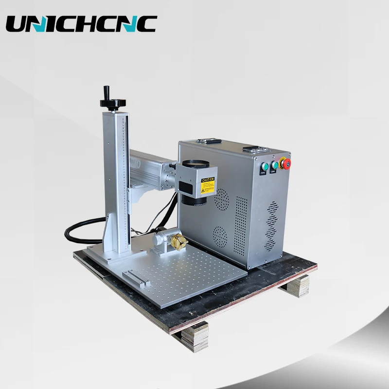 Deep Engraving 20W 30W 50W Fiber Laser Marking Machine for Curve Metal