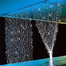 3x3/3x1 м светодиодный Сказочный светильник для свадьбы, Рождественская гирлянда, светодиодный светильник для занавесок, для улицы, Нового года, дня рождения, вечеринки, украшения сада