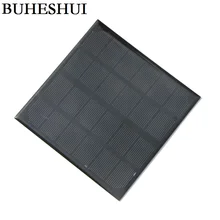 BUHESHUI 3W 6V Monocrystalline Solar Panels Small Solar Power 3 6V Battery Charger Solar Cell 24pcs