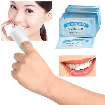 

50Pcs/pack Teeth Whitening Tooth Wipe Towel Teeth Deep Cleaning Wipes Dental Oral Hygiene Care blanqueador dental