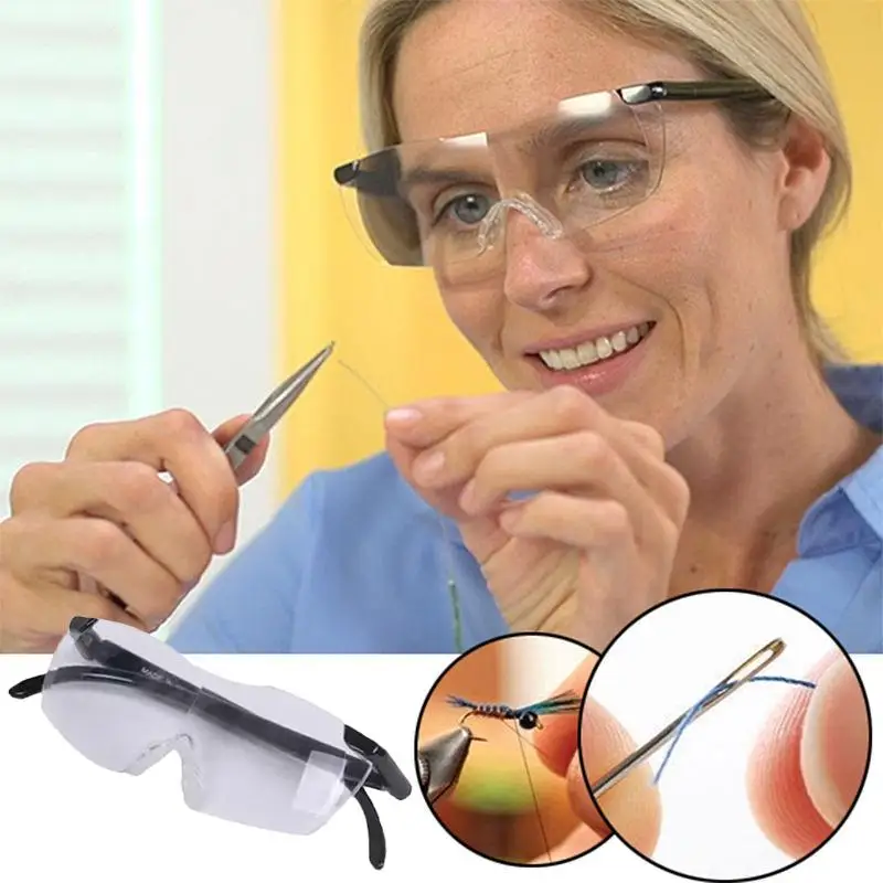 Увеличительное пресбиопическое очки для чтения 160% увеличение, чтобы увидеть больше и лучше Лупа Портативный