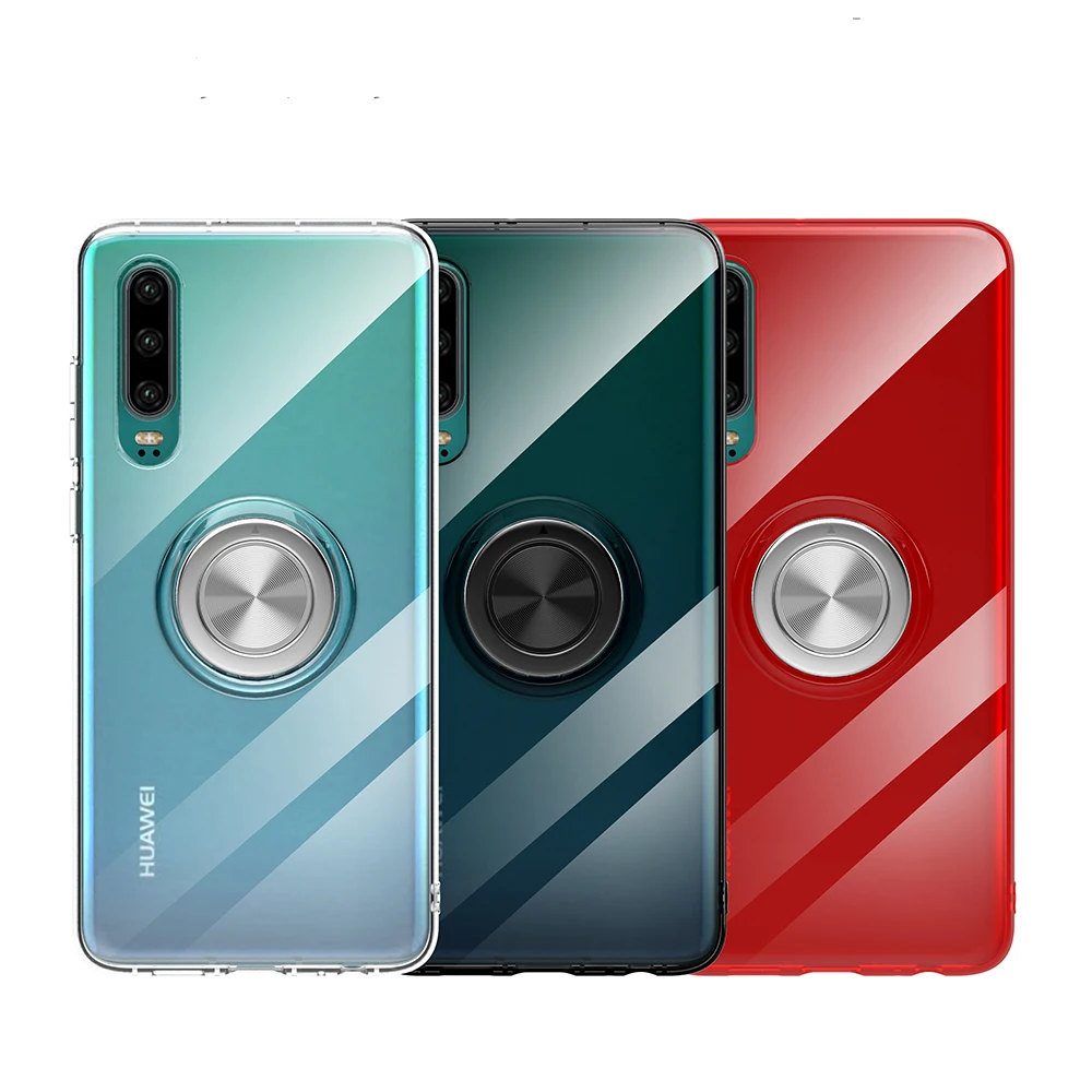 HD прозрачный ТПУ чехол для телефона huawei p30 P30 PRO магнитный автомобильный держатель