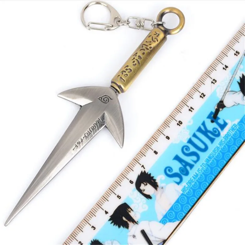 

Anime Naruto Ninja Uzumaki Kunai Shuriken Throwing Weapon Props Cosplay Toy keychain A783