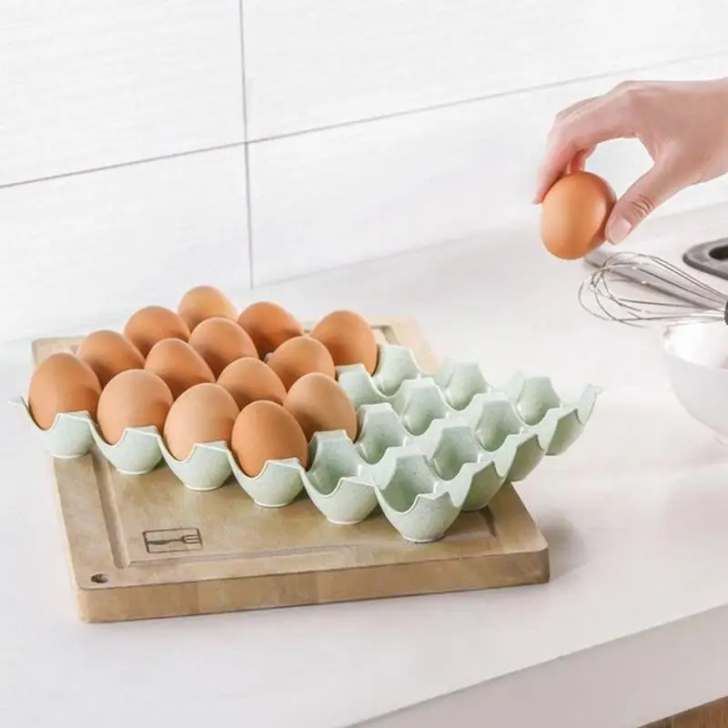 Кухонный ящик для хранения яиц, Штабелируемый 24 лоток для яиц, холодильник, небьющаяся коробка, чтобы положить утиные яйца, лоток для яиц, коробка