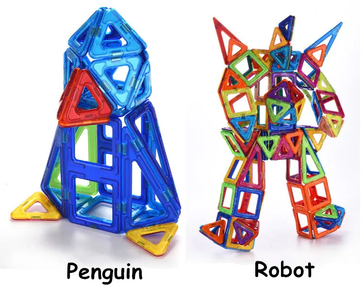53 шт. большой размер Магнитный Строительный набор Магнитный конструктор для детей пластиковые магнитные блоки Развивающие игрушки для детей