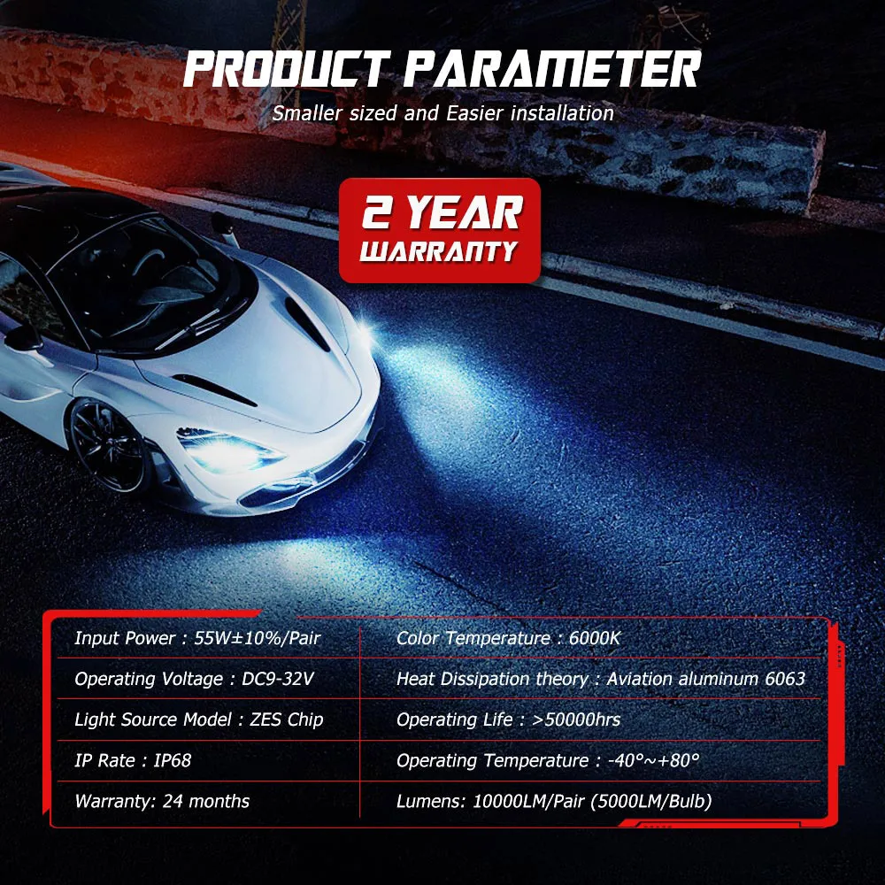 NOVSIGHT 2 шт. Пылезащитная 10000LM H8 H11 Светодиодные Автомобильные фары H4 H7 HB3 9005 HB4 9006 3D 360 градусов пыле автомобильный противотуманный свет