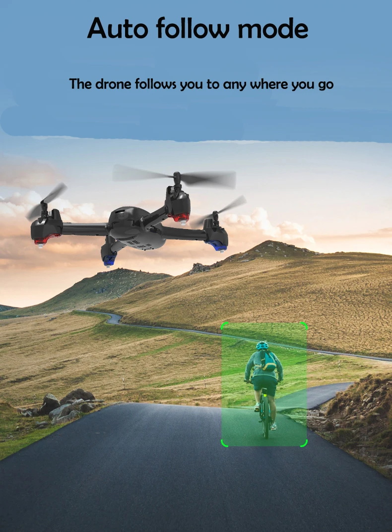 S7 high tech Радиоуправляемый Дрон с HD 1080 p двойной Квадрокоптер с камерой 2,4G WI-FI Авто следовать объемного автономный вертолет RC открытый игрушки
