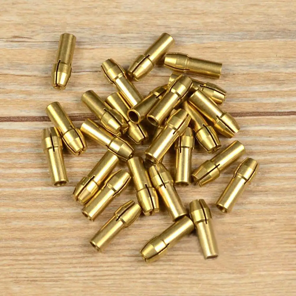 

High Quality 8Pcs Brass Drill Chucks Collet Bits Adapter Fit Rotary Tools Accessories 1mm/1.6mm/2.3mm/3.2mm