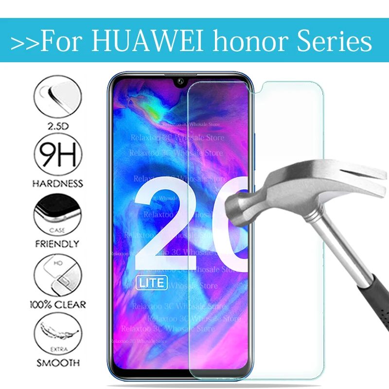 Закаленное стекло на Honor 20 10 9 lite light 10i Защитное для huawei honor Защитная пленка экрана