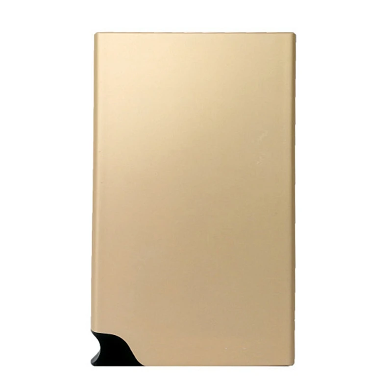 

Hot 2020 Aluminum Slide RFID Card Holder Blocking Slim Metal Credit Card Protector Case Automatic Slide ID Business Cardholder