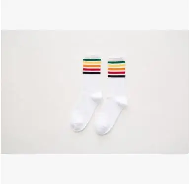 Новейшие Модные мужские носки в радужную полоску - Цвет: SS41002