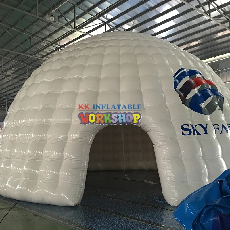 inflatable white snow igloo inflatable air dome house
