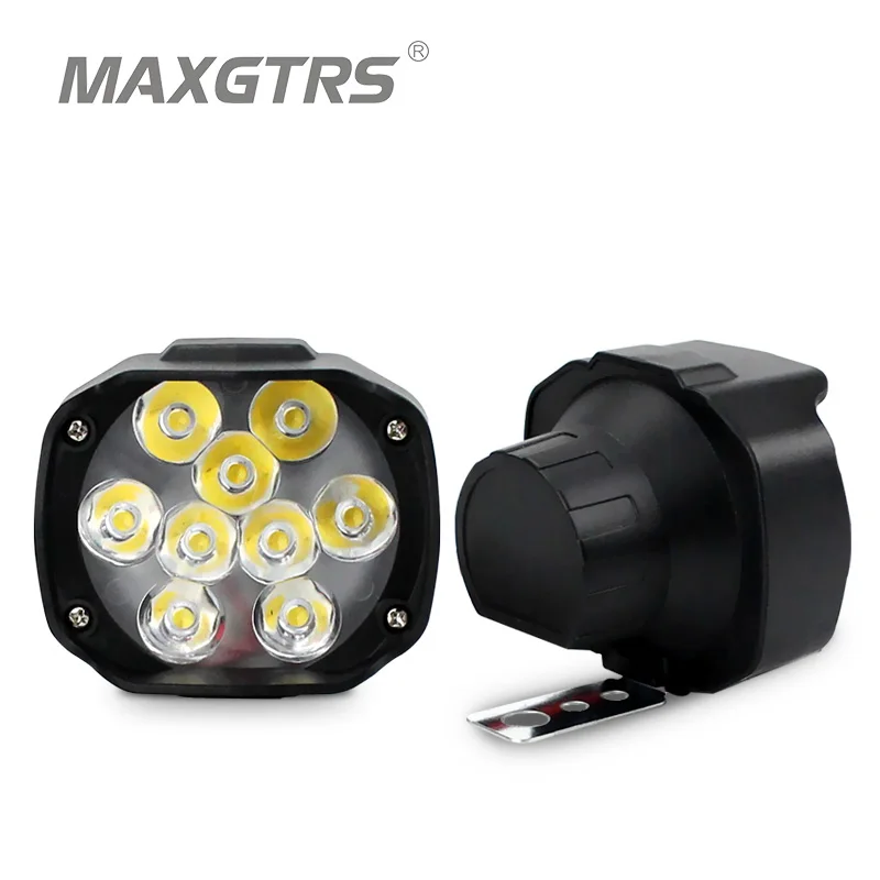 

2x Led Motorcycle Headlight 15W 1500LM Car Fog DRL Headlamp Spotlight Hunting Driving Light High Bright External Mounted Lamp