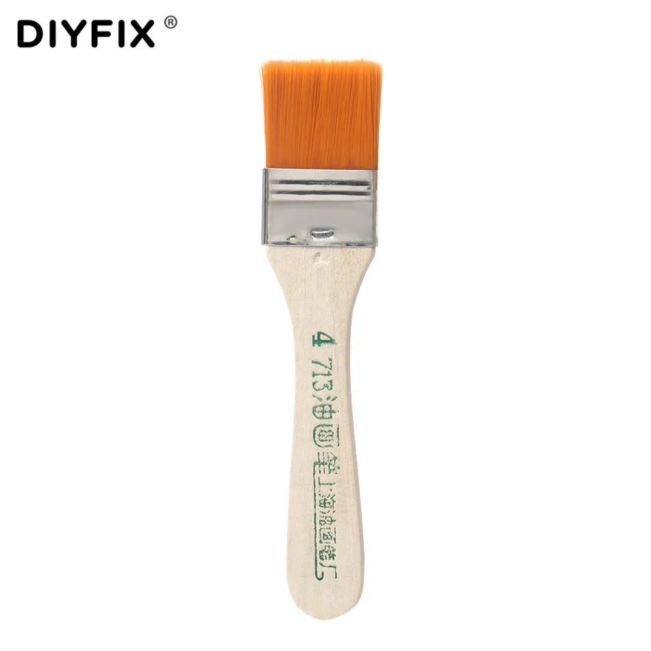 DIYFIX 4Pcs Soft Cleaning Brush Computer Keyboard PC Dust Cleaner Wood Handle for Electronics Mobile Phone PCB Repair Tools Set