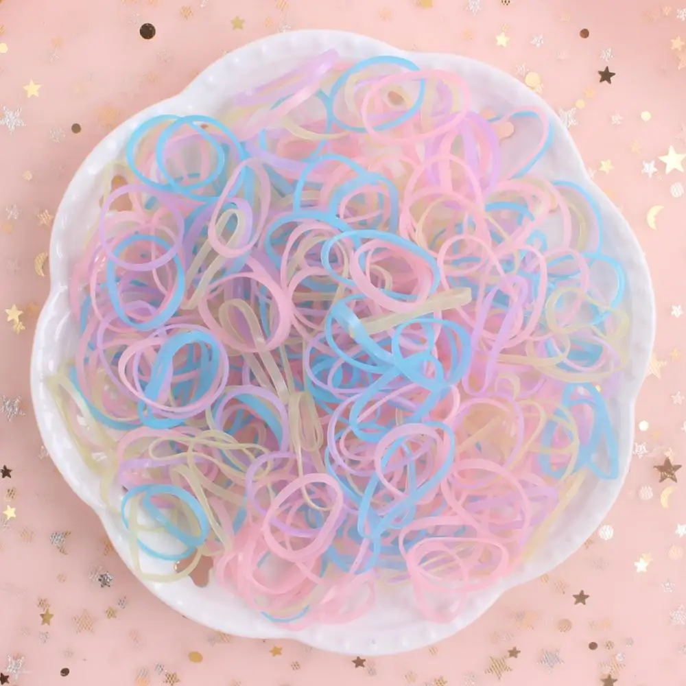 

wholesale 2019 new super elastic hair band jelly color girl rubber band hair accessories kids head rope 1000pcs/lot