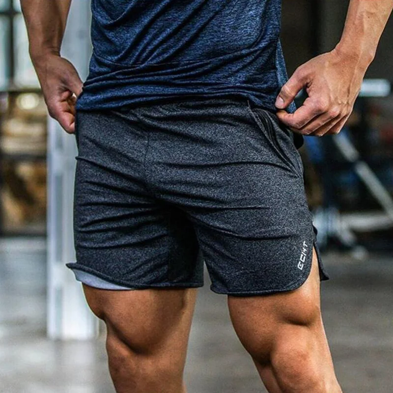 Новинка, модные мужские шорты, мужские спортивные шорты для бега, хлопковые спортивные штаны для бодибилдинга, фитнеса, повседневные шорты для бега