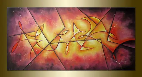 

24x48 New MODERN ABSTRACT CANVAS ART WALL DECOR OIL PAINTING