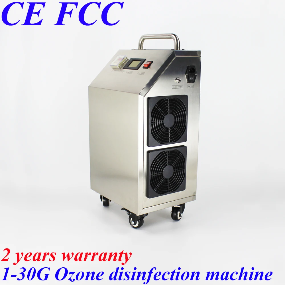 

To Belgium Pinuslongaeva 30g/h movable stainless steel shell ozone machine air water purifier disinfector ozonizer air purifier