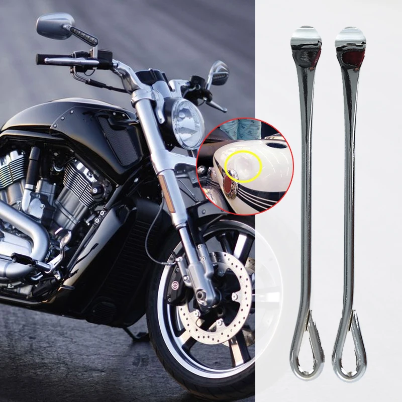 

2Pcs Set Motorcycle Tire Repair Tools Motor Tire Scoop Car Motorbike Repair Tools Duranickel tin-plating Material Silver