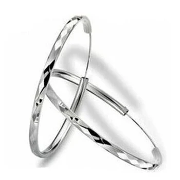 

925 sterling silver hoop Big Earrings 2017 New White Women Earrings Special Gift For Friend