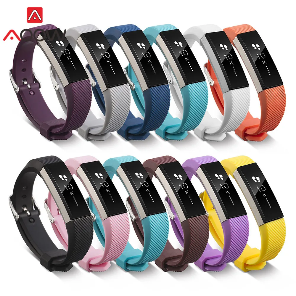 S/L силиконовый ремешок для Fitbit Alta/Alta HR Смарт часы фитнес Спорт Водонепроницаемый замена Браслет ремешок 16 цветов