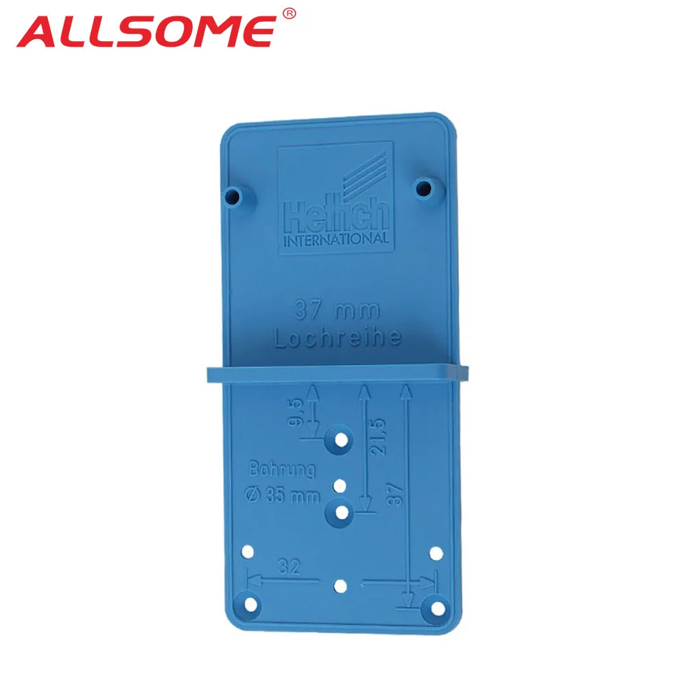  ALLSOME Hinge Hole Drilling Guide Locator Hole Opener template Door Cabinets DIY Tool For Woodworki