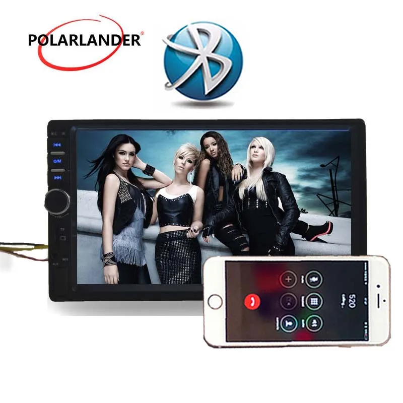 2 din bluetooth автомобильное радио MP5 MP4 плеер 7 дюймов сенсорный экран Аудио Стерео FM USB