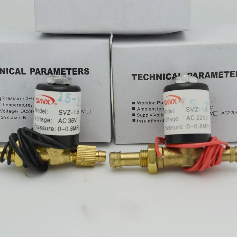 

Brass Connector 2 Way Welding Machines Solenoid Valve DC 24V AC36V AC220V