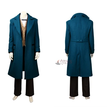 New Fantastic Beasts and Where to Find Them Newt Scamander Cosplay Costumes high quality custom made fantastic beasts and where to find them macusa