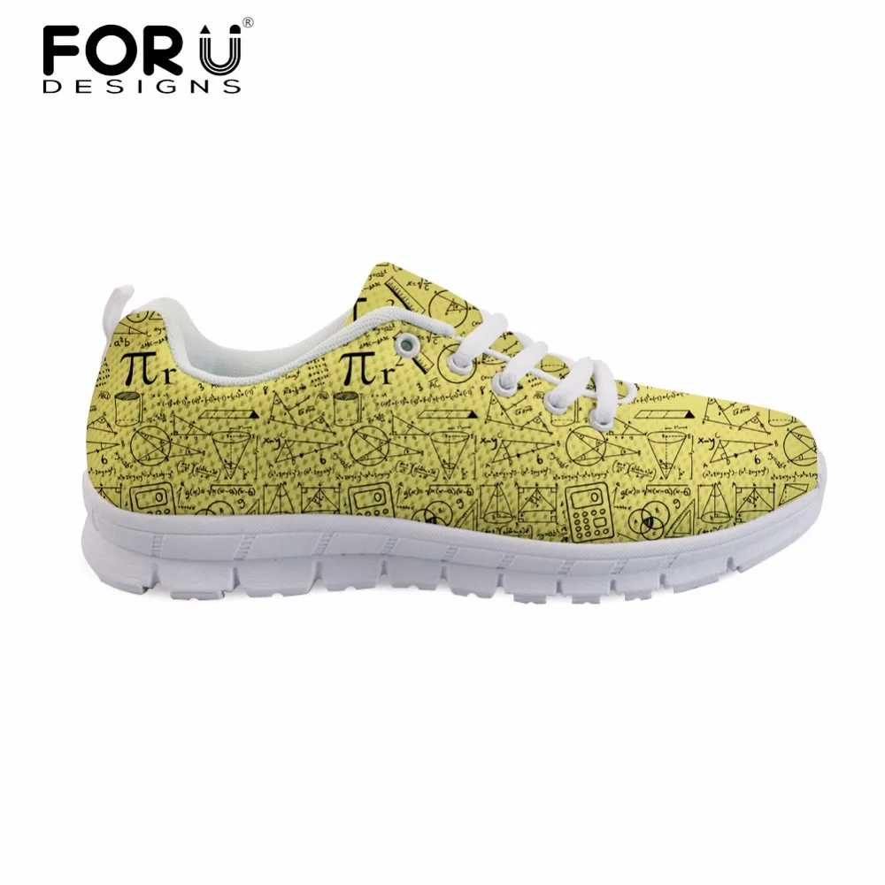 h8534aq Chaussures Respirant Femmes h8538aq h8536aq Marque Espadrilles De h8537aq Zapatos Casual Appartements Custom Mode h8540aq Forudesigns Mesh h8535aq Aq Femme Mujer Mathématiques Motif UqI8W