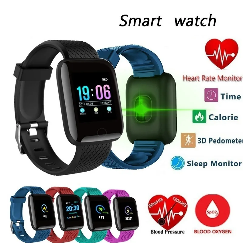 

Color Screen Smart Bracelet Fitness Tracker Sports Waterproof Watch Heart Rate Pedometer Smart Men Women Band For IOS Android