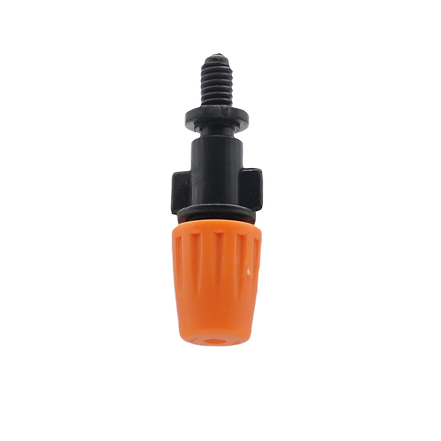 Mist Nozzle With 6 mm Screw Connector Garden Watering Irrigation Micro Drip Fittings Spray Nozzles Plastic 100 Pcs