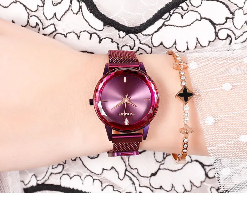 

Luxury Brand lady Crystal Watch Women Dress Watch Fashion Rose Gold Quartz Watches Female Clock Stainless Steel Wristwatches
