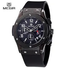 Megir hot marque quartz montres hommes relojes chronographe heures homme montre décontracté pour les hommes mode horloge sport montre – bracelet 3002 M